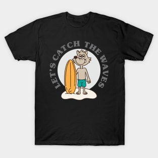 Dog On Surfboard T-Shirt